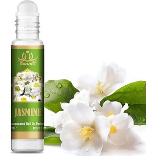                       Noorson Jasmine Attar Perfume for Unisex - Pure, Natural Long Lasting Herbal 8 ML Floral Attar (Floral)                                              