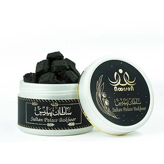                       Noorson Bakhoor Sultan Palace Premium Quality 40 Grams Madagascar Vanilla, Jasmine, Myrrh, Sandalwood, Agarwood, Saffron (40, Set of 1)                                              