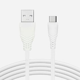 DIGIMATE DGMGO5-011 Type C To C Cable With 5 AMP Output For Charging & Data Transfer (White, TPE, 1 Meter)