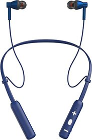 TecSox Tecband Blaze 200 Wireless Neckband40H Playback IPX 4  Boom Bass Blue Bluetooth Headset (Blue, In the Ear)_NDT128
