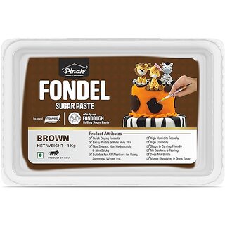                       Pinak - Fondel Sugar Paste - Brown Colour - 1 Kg                                              