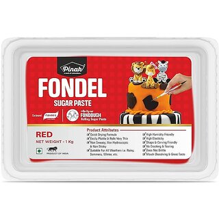                       Pinak - Fondel Sugar Paste - Red Colour - 1 Kg                                              