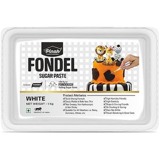                       Pinak - Fondel Sugar Paste - White Colour - 1 Kg                                              