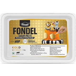                       Pinak - Fondel Sugar Paste - Gold Colour - 1 Kg                                              