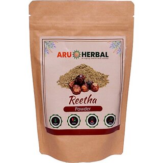 Aru Herbal Reetha Powder For Hair Scalp Treatment, Hair Growth, And Conditioning (175 G)