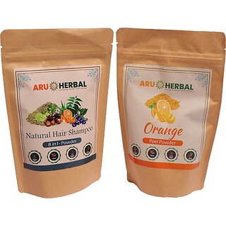                       Amla,Reetha Shikakai Neem Aloevera,Bhringraj,Shankhpushpi And Orange Peel Powder (350 G)                                              