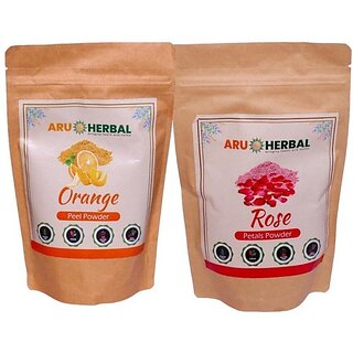 Aru Herbal Orange Peel Powder And Rose Petal Powder Combo (1752) (350 G) Aru Herbal Orange Peel Powder And Rose Petal Powder Combo (1752) (350 G)