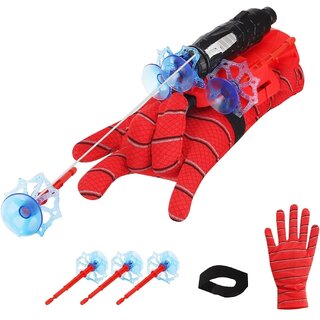                       Spider Web Shooters Toy for Kids Fans, Hero Launcher Wrist Toy Set,Cosplay Launcher Bracers Accessories,Sticky Wall Soft                                              