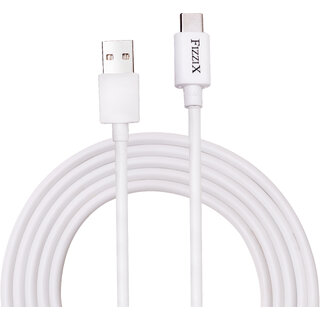                       Fizzix ACW150 Type-A to Type-C Cable  3A/22.5W Fast Charging  480 Mbps Data Transfer Speed  Length 1.5M (4.11Ft) Tang                                              