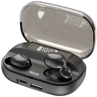                       TecSox PowerHouse Wireless TWS In The Ear Bluetooth Earphone Low Latency EarBuds IPX - 10mm_NDT124                                              