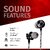 DIGIMATE Beats 1.0 In Ear Wired Earphone With Mic, 3.5 mm Audio Jack, 10 Mm Driver, Phone/Tablet Compatible (Black, DGMGO5-007)