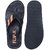 LEACO Men's Slippers By FLIP X - Premium Black Leatherette Slippers  Comfort and Style  Soft Padded  Anti Slippery  Premium Design  Extra Durable