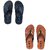 LEACO Men's Premium Slipper Combo of 2 by Flip X  Daily Comfort and Stylish Slipper Combo