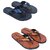 LEACO Men's Premium Slipper Combo of 2 by Flip X  Daily Comfort and Stylish Slipper Combo