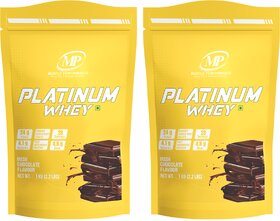 MP Muscle Performance Platinum Whey Protein (1kgs 2.2 lbs, 28 servings -Irish Chocolate Flavour), Whey Protein Isolate + Concentrate Blend With 24g Protein per serving| 4.8g BCAA |4.1g Glutamine|
