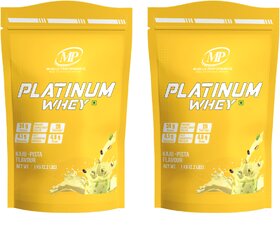 MP Muscle Performance Platinum Whey Protein (1kgs 2.2 lbs, 28 servings -Kaju Pista Flavour), Whey Protein Isolate + Concentrate Blend With 24g Protein per serving| 4.8g BCAA |4.1g Glutamine|