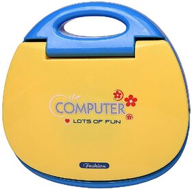 Educational Learning Laptop for Kids with LED Display (Yellow)