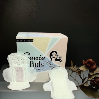 Genie Pads Everyday Use Pantyliners  Rash Free  Ultra Soft   Leakage Free  Perfect for Spot Days  Pack of 40