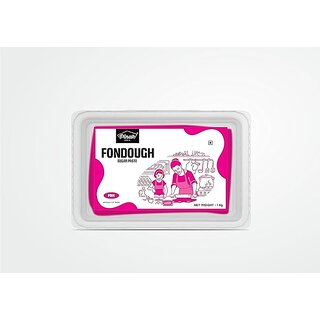                       Pinak - Fondough Rolling Sugar Paste - Pink Colour - 1 Kg                                              