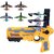 Airplane Launcher Gun Toy with Foam Glider Planes, Outdoor Games for Children, Best Aeroplane Toys Gun for Kids, (Multic