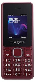 Ringme Royal (Dual Sim, 1.77 Inch Display, 3000mAh Battery, Maroon)