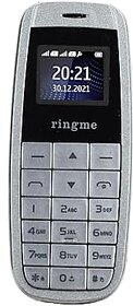 Ringme Micro1 (Dual Sim, 0.66 Inch Display, 800mAh Battery, Silver)