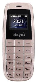 Ringme Micro1 (Dual Sim, 0.66 Inch Display, 800mAh Battery, Rose Gold)