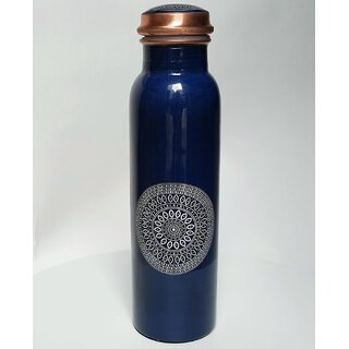 Copper Water Bottle 1 Litre  Leak-proof, Seamless  BPA-free