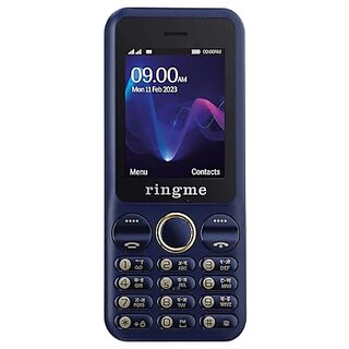                      Ringme Tejas (Dual Sim, 2.4 Inch Display, 3000mAh Battery, Blue)                                              