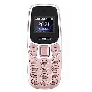                       Ringme Micro2 (Dual Sim, 0.66 Inch Display, 800mAh Battery, Rose Gold)                                              
