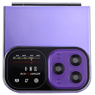                       Oneme Fold Z (Dual Sim, 2 Inch Display, 1050mAh Battery, Purple)                                              