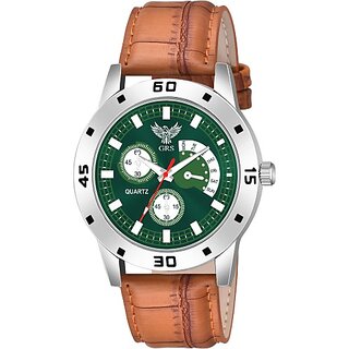                       GRS Analog Watch - For Men 4 Number Golchakre Pata Brown Analog Watch Analog Watch  - For Men                                              