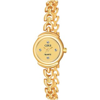                       GRS Analog Watch - For Women bangel golden round bangel golden round Analog Watch  - For Women                                              