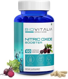 Biovitalia Organics Nitric oxide | Improve blood flow and circulation | Promotes Muscle Growth | Boost Energy Level