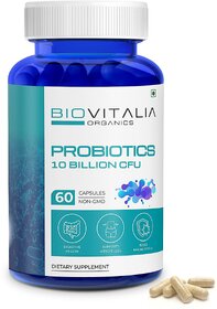 Biovitalia Organics Probiotics | Improved digestion and Supports Weight Loss | Boost Immune System | 60 Capsules