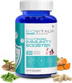 Biovitalia Organics Immunity Booster | Support immune System | Boost Energy Level | Enhances Vitality | 60 Capsules