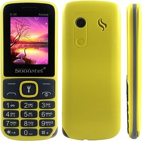 Snowtel S20  (Dual SIM, 1.8 Inch Display, 800mAh Battery, Yellow  Grey)