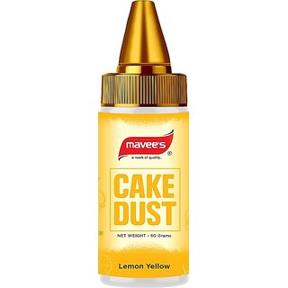                      Mavee - Cake Dust - Lemon Yellow(Bottle)- 60 Grams                                              