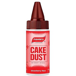                       Mavee - Cake Dust - Strawberry Red - (Bottle) -60 Grams                                              