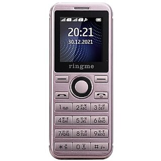                       Ringme Mini300 (Dual Sim, 1.44 Inch Display, 800mAh Battery, Rose Gold)                                              