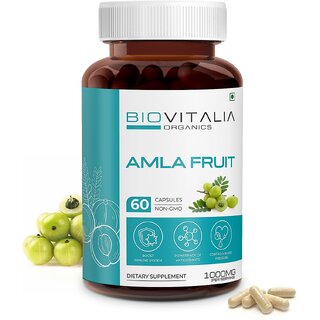                       Biovitalia Organics Amla Fruit Boost immunity, improve digestion Control Blood PressureNatural Vitamin C                                              
