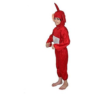                       Kaku Fancy Dresses Tubbies Cartoon Costume Red-Silver, For Boys                                              