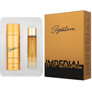                       Signature Imperial Perfume  Deodorant Gift Set Combo                                              