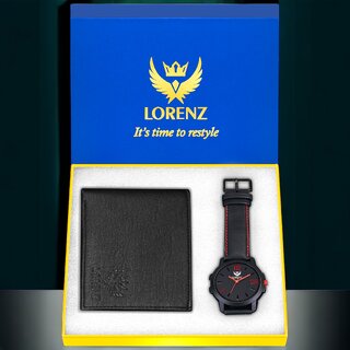                       Lorenz Analog Watch (Black)                                              