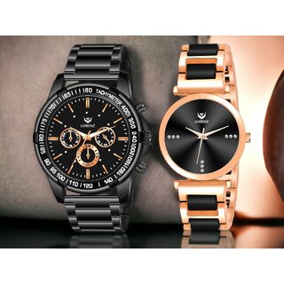                       Lorenz Premium Collection Of Couple Watch Combo Am-16A                                              