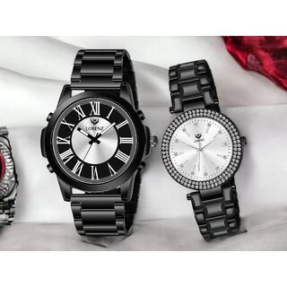                       Lorenz Premium Collection Of Couple Watch Combo Am-18A                                              