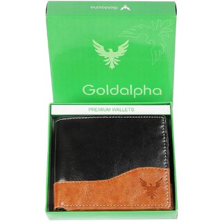                       GOLDALPHA Men Tan Artificial Leather Wallet  (4 Card Slots)                                              