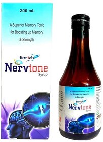 Enrich Nervtone Syrup A Superior Memory Tonic For Boosting Up Memory, 200 ML
