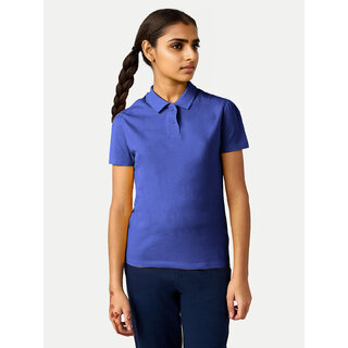                       Girls Royal Blue Polo  T-shirt                                              