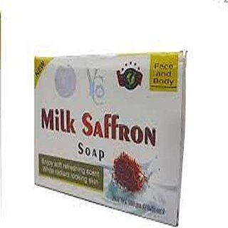                       YC Milk Saffron Extract Soap  (100 g)-Made In Thailand                                              